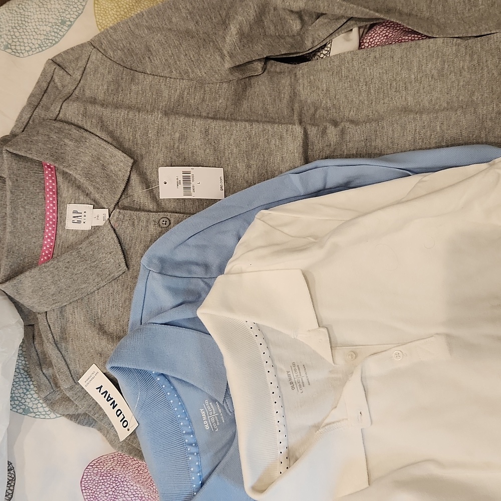 Girls long sleeve polos